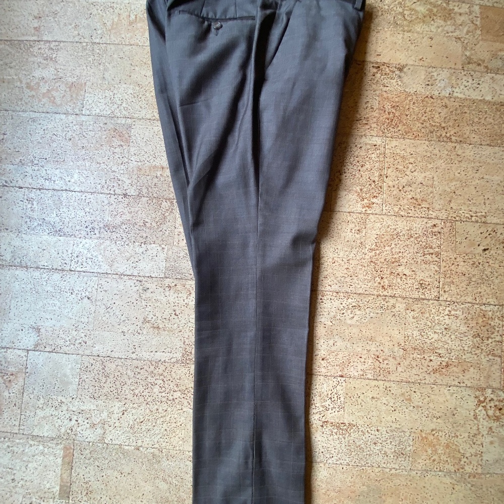 Grey small wool dress pants 33x30